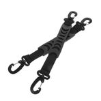 Happyyami 2 Adet Taşınabilir paten kolu makaralı kayış soğuk hava bisiklet ekipmanı snowboard kayışı Kayak ayakkabı kayışı kayak çantası ip taşıyan kayak botları paten kayışları naylon Black