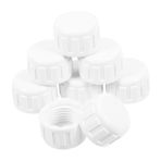 Happyyami 20 Adet Pvc Boru Kapağı Boru Uç Kapağı Uydurma Değiştirilebilir Boru Tapası Kapağı Pvc Boru Uç Kapağı Bağlantı Parçaları Yağmurlama Kapağı Boru Durdurucu Pvc Çit Parçaları Beyaz