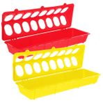 Happyyami 2adet Tavuk -over Tasarımlı Kuşlar Için Yemlik Süreli Kullanım İçin Dayanıklı Tavuk Yemliği