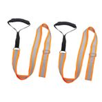 Happyyami 2adet Yansıtıcı Avcı Kılavuz Çekme Halatı Dayanıklı Naylon Malzeme Ile Tasarlanmış Taşınabilir Ekipmanı Kolay Kullanım Için Güçlü Çekme İpi