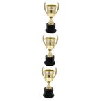 Happyyami 3 Parça çocuk ödülü çocuklar için mini oyuncaklar çocuklar yarış oyunu kupa çocuk odası dekorasyonu Çocuk yarışması kupaları Çocuklara futbol kupası kupa oyuncak pvc