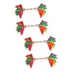 Happyyami 4 Adet Çiçek Sopa Çan Takım Aksesuarları Doğum Günü Gürültücüleri Halka Çıngırak Konserler Gürültücü Hayranları Pervane Yenidoğan Çıngırak El Şerit Fan Balo Bez Bebek