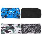 Happyyami 4 Adet Ter Bandı Yoga Kaynağı Erkekler Saç Bantları Esnek Saç Bantları Saç Bandı Profesyonel Bantları Yoga Eğitim Saç Bantları Şık Spor Saç Bantları Basketbol Polyester Moda