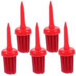 Happyyami 5 Adet Golf aşılama tack fırçası tee fırça tack golf aksesuarları 5 adet (kırmızı-55mm) golf topu fırçası fırçalamak Golf topları kauçuk golf topluğu golf mat sahipleri çok renkli