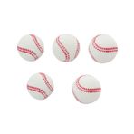 Happyyami 5 Adet Okul Karnavalı Ödül Oyuncakları Eğitim Beyzbol Kauçuk Beyzbol Egzersiz Beyzbolu Spor Eğitim Topları Oyuncak Kauçuk Zıplayan Pratik Beyzbol Lastik Çocuk Yumuşak Beyaz