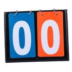 Happyyami Kart Çevirme Masa Üstü Çetele Palet Hakem Göstergesi Skorbordları Çevir Tenis Masası Çetele Puanlama Tahtası Masa Üstü Puan Paleti Çoklu Spor Skoru Flip Çetele Pvc Golcü El Tipi