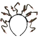 Happyyami Medusa yılan alın bandı, Yunan Medusa yılan tacı, Medusa saç bandı, kostümlü oyun, kostüm, baş takısı, karnaval, cadılar bayramı, maskeli balo kıyafeti