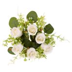 Happyyami Mum Dekorasyonu Çelenk Mum Çelenkleri Yüzükler Sütun Mum Çelenkleri Küçük Mum Halkası Okaliptüs Mum Halkası Mum Çelenk Halkaları Mumlar Beyaz Çay Mumu Ipek Çiçek Düğün