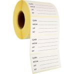 Hapshoe 200'lü Etiket Baharat ve Kavanoz Gıda Etiketleme Rulosu - 40 x 80 mm