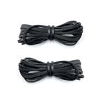 hapshoe Hakiki Deri Siyah 5 MM 1 Çift 100 CM Ayakkabı Bağcığı