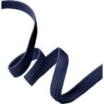Hapshoe Lacivert 12 mm 5 mt Dayanıklı Sert Yassı Elastik Şerit Lastik