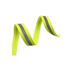 Hapshoe Neon Sarı Reflektörlü 10 mm 5 mt Yansıtıcı Dokuma Şerit Bant