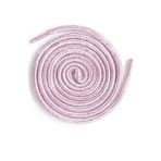 hapshoe Pembe Beyaz Simli 5 MM Yuvarlak Bot Bağcığı