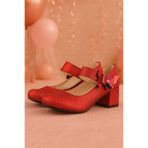 hapshoe Winx Kırmızı Işıltılı Kelebekli Kız Çocuk Topuklu Ayakkabı