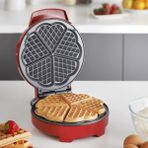 Hapşuruk Kırmızı Kalp Şekilli Waffle Makinesi