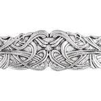 HAQUIL Viking Vintage Gümüş Dikdörtgen Saç Tokası, Retro Saç Tokası, Kelt Düğüm Koruması, Saç Tokası, Saç Tokası, Takı Charm Kadınlar için Hediye Viking Saç Aksesuarları