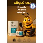 Har-Bee Mix %100 Doğal Karışım - Bal, Propolis, Arı Sütü ve Polen İçeren Güçlü Formül 220 gr