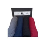 HAR-UM Ticaret Tesettür Kadın Bambu Kraş Şal Modeli-4'lü Lacivert >bordo>gri>siyah Set