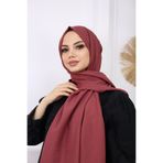 HAR-UM Ticaret Tesettür Kadın Pamuk Cazz Şal Modeli-gül Kurusu