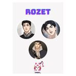 Hara Company Jinx Webtoonu Jaekyung JOO Webtoon Rozet Seti 3’lü