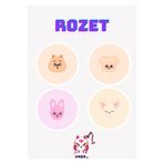 Hara Company Stray Kids SKZOO Han, Seungmin, Changbin ve IN 4’lü Rozet