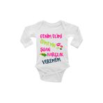 Harçlık Veremem - Bayram Temalı - Kız Bebek Body, 3 Yaş