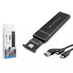 Hard Disk Kutusu 2.5 İnç Nvme M.2 Type-C + Usb Hadron Hdx1768