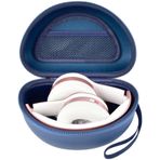 Hard kulaklık kılıfı, Beats Solo 4/Studio Pro/Solo 3/Studio 3/Solo 2/Over Ear kulaklık için taşıma kablosu çantası ile birlikte saklama çantası ile seyahat için (sadece kutu) (mavi)