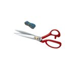 Hard Steel Hs - 1124 Kırmızı Saplı Paslanmaz Çelik Somunlu 12 inç Makas