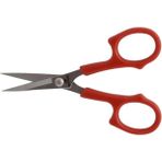 Hard Steel Plastik Saplı Düz Nakış Makası (5.12 inç - 130mm) / HS-1553 - Kırmızı