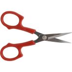 Hard Steel Plastik Saplı Eğri Nakış Makası (5.12 inç - 130mm) / HS-1553 - Kırmızı