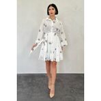 Hardal Brode Mendilli Elbise - 001-Renkli - XS