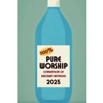 HARDCOVER Pure Worship 2025 JW Regional Special Convention Notebook for Jehovah's Witnesses, Retro Water Bottle Edition