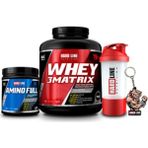 Hardline Nutrition Hardline Whey 3 Matrix 2300 gr + Amino Full 300 Tablet + Shaker 600 ml + 3D Maskot Anahtarlık