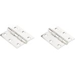 Hardware N276-972 V514 Paslanmaz Çelik Kapı Menteşeleri, 2 Paket, 2-1/2 Inç
