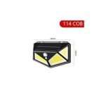 Hareket Sensörlü Bahçe Lambası 114 Led 3 Mod