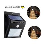 Hareket Sensörlü Güneş Enerjili Lamba - Renkli