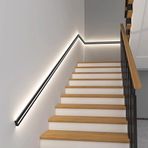 Hareket Sensörlü LED Merdiven Işık Kiti, Duvara Monte Kapalı/Dış Mekan Küpeşte Aydınlatması, Verandalar ve Merdivenler için 2m LED Merdiven Korkuluğu, Güvenlik Aydınlatma Çözümü