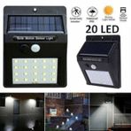 Hareket Sensörlü PIR 20 LED Solar Enerji Su Geçirmez Duvar Lamba