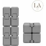 Hareketli Stres Küpü Infinity Cube – Katlanabilir Anti Stres Oyuncak | 3D Baskı Sonsuz Küp | Gri