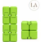Hareketli Stres Küpü Infinity Cube – Katlanabilir Anti Stres Oyuncak | 3D Baskı Sonsuz Küp | Yeşil
