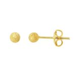 Harem Altın 3 Mm Kumlu Top Küpe Kp096