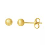 Harem Altın 4 Mm Kumlu Top Küpe Kp099