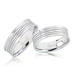 Harem Altın 4605-2 Beyaz Altın Alyans