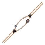 Harem Altın 47233-4 18 Ayar Altın Pırlanta Nazar Boncuklu Bileklik