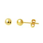 Harem Altın 5 Mm 14 Ayar Altın Petek Top Küpe Kp104