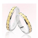 Harem Altın 7308 Sarı Beyaz Altın Alyans