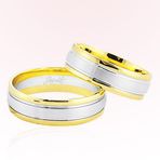 Harem Altın 8105 Sarı Beyaz Altın Alyans