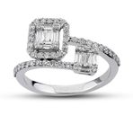 Harem Altın B11 0.51 Ct Baget Pırlanta Yüzük