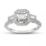 Harem Altın B12 0.63 Ct Baget Pırlanta Yüzük